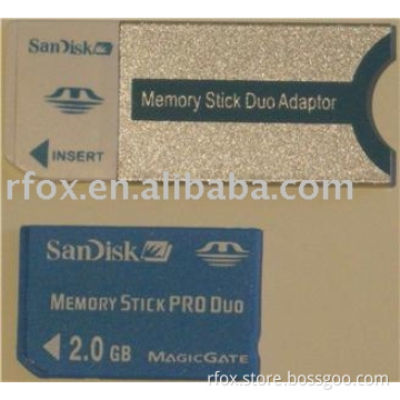 Memory stick pro duo 2GB with Pro adaptor
